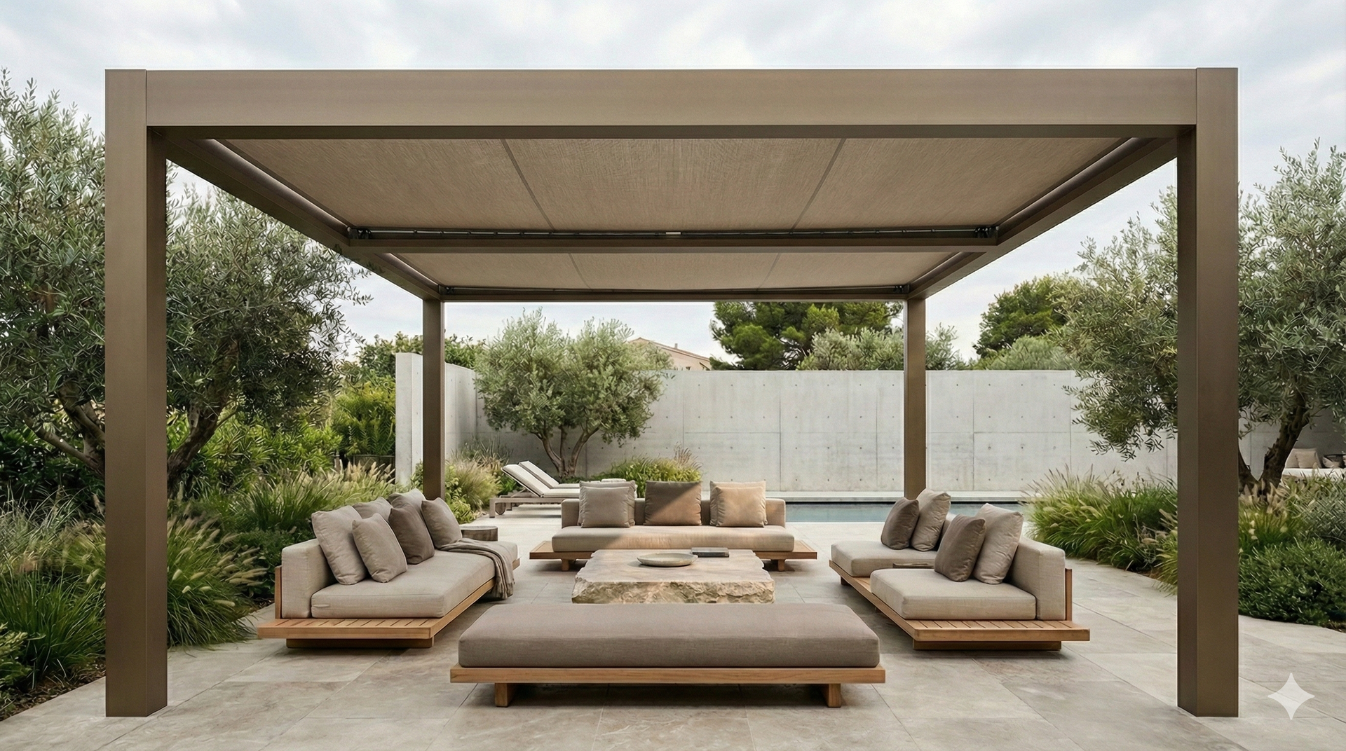 Terrasoverkapping met lamellendak voor comfortabel outdoor living